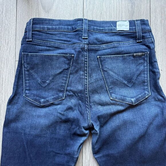 Hudson Natalie Mid Rise Super Skinny Jeans Womens 27 Inch Waist Blue Denim Zip - Picture 13 of 15